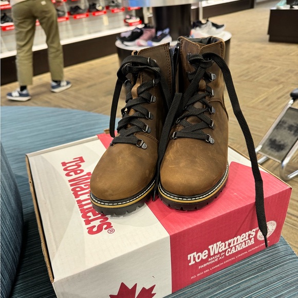 Brown Toe Warmer boots - Picture 2 of 10